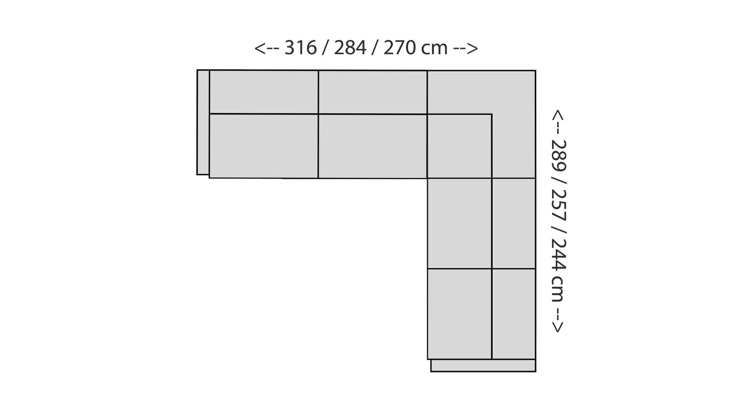 Paloma Ecksofa LM Skizze