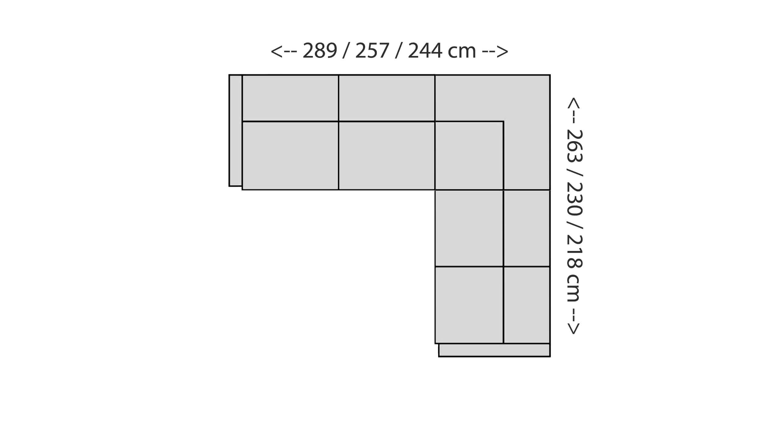 Paloma Ecksofa MS Skizze