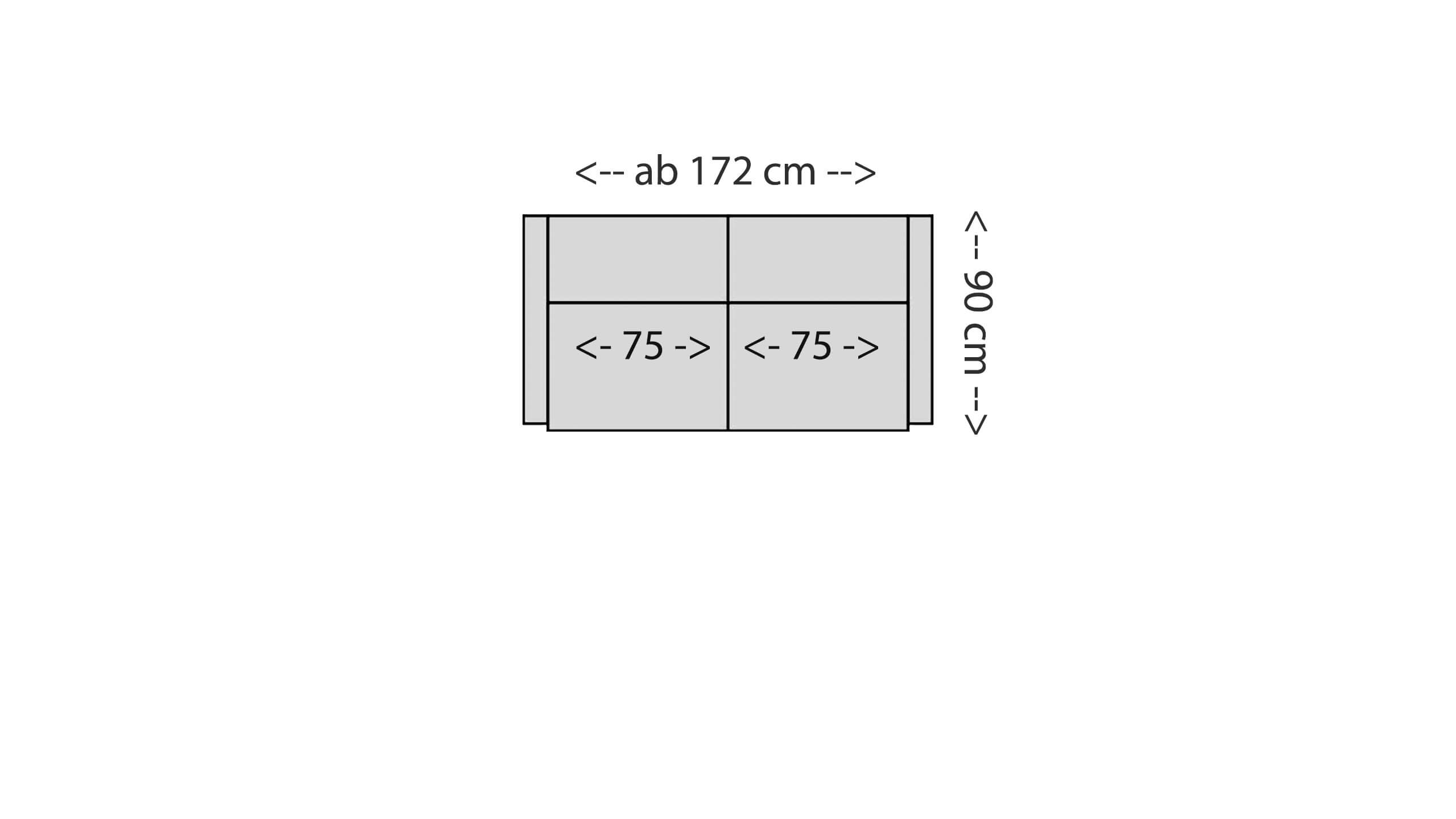 Vision 2,5-Sitzer Skizze