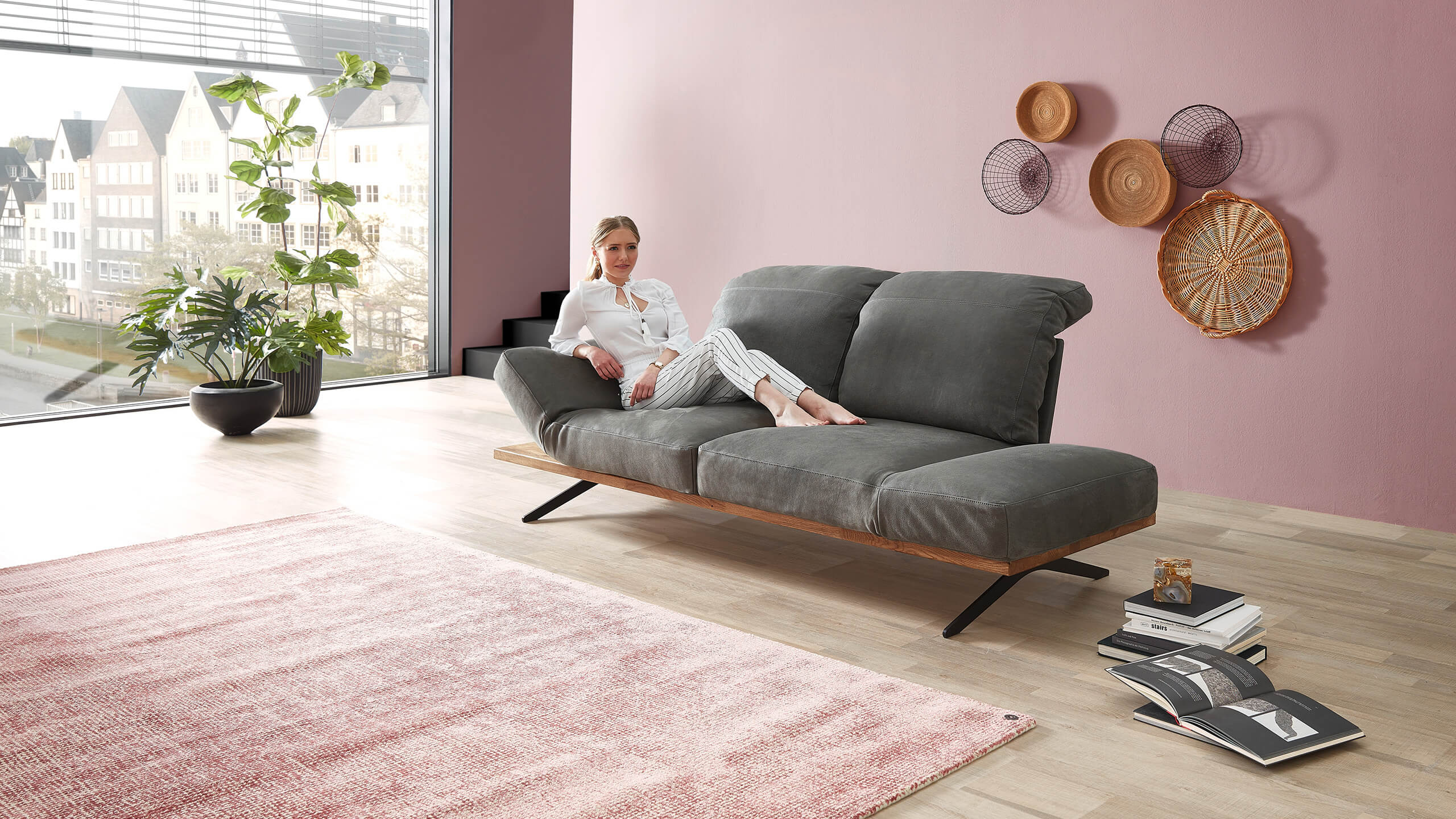 Cilia Funktionssofa Relaxposition