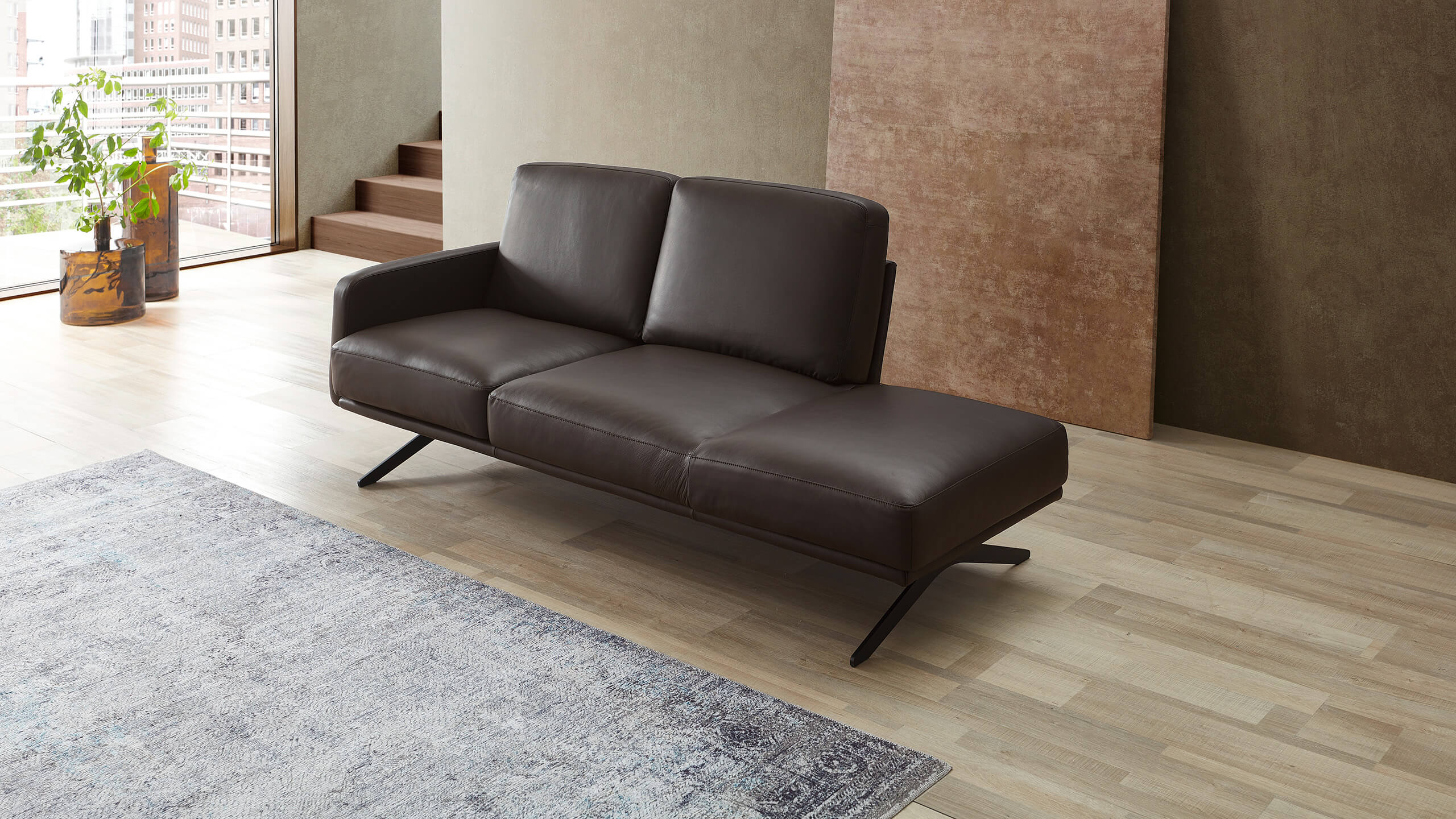 Cilia Recamiere Leder braun 