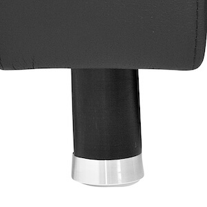 Holz-Alufuß, schwarz